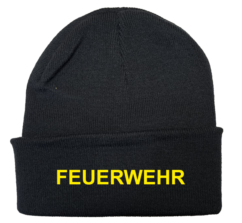 Preview: Haube Feuerwehr gestickt 1